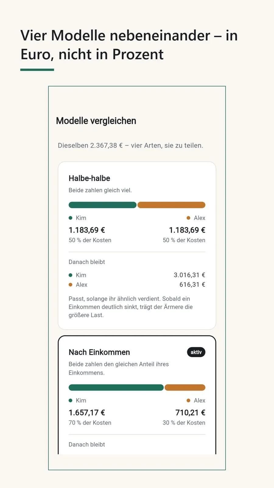 Einklang – Bildschirm 2