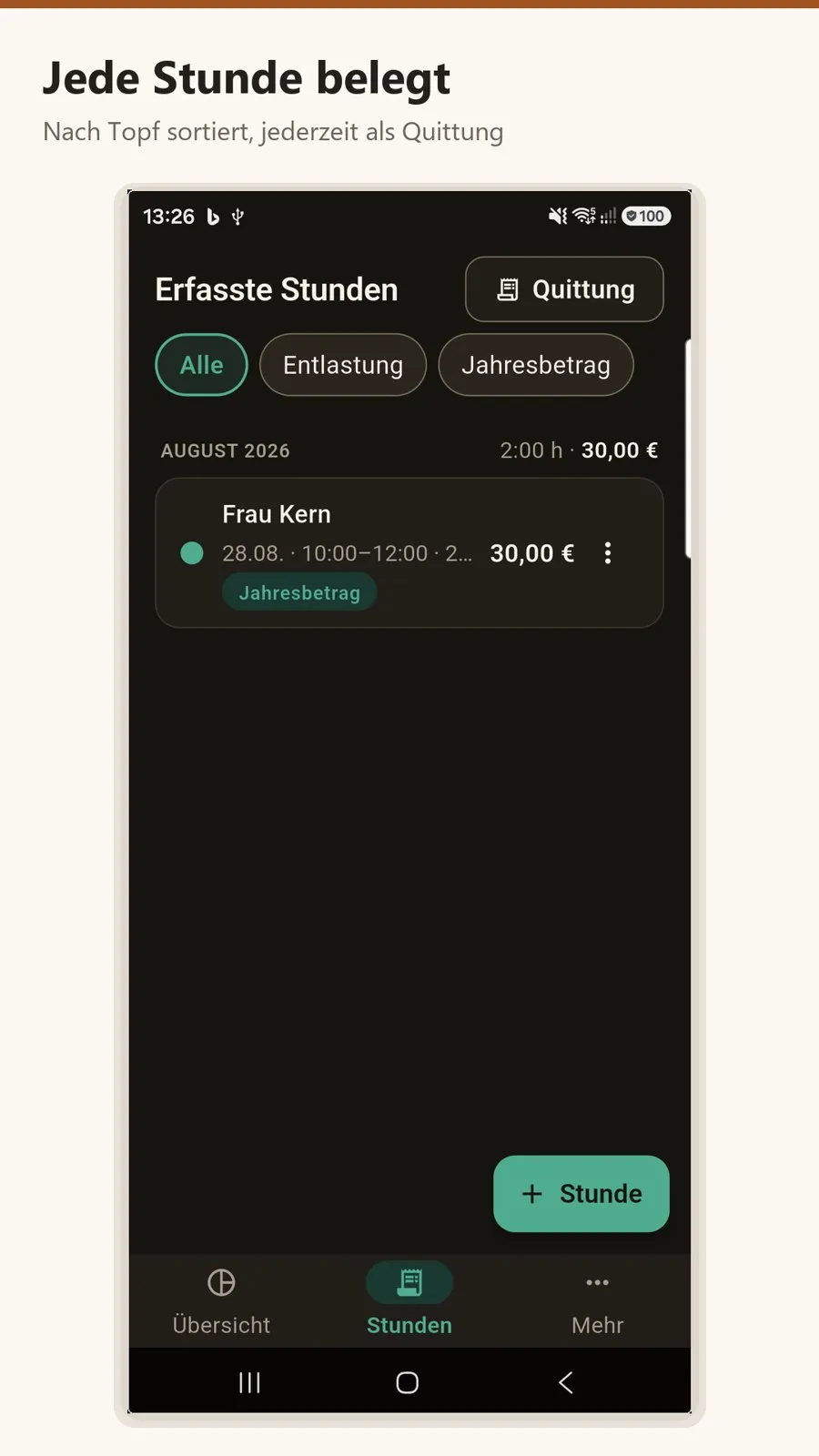 Helferstunde – Bildschirm 3